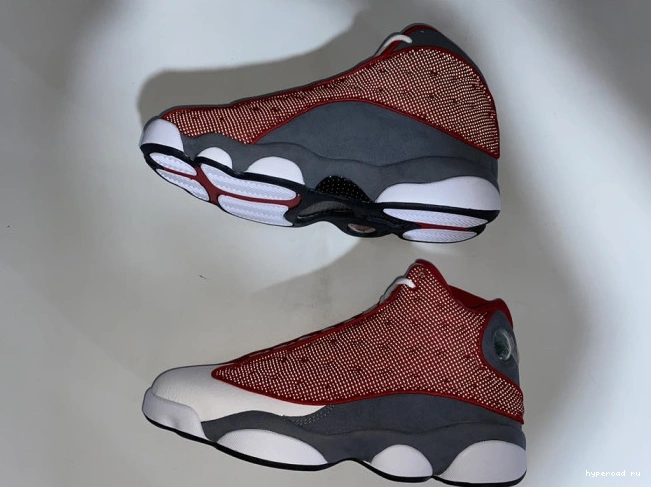 13 Gym 414571-600 Flint Jordan Grey Retro Air Red 0530